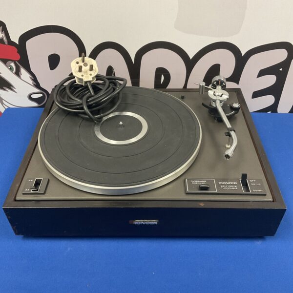 Vintage Pioneer PL-12D turntable for vinyl record playback.