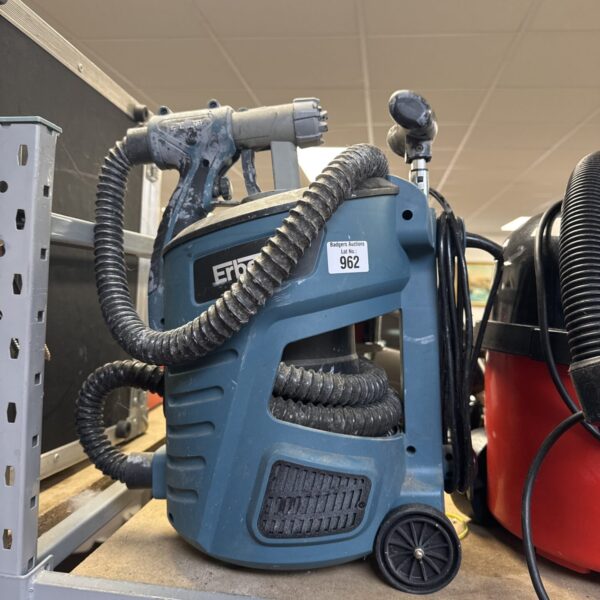 Erbauer electric paint sprayer machine for DIY projects.
