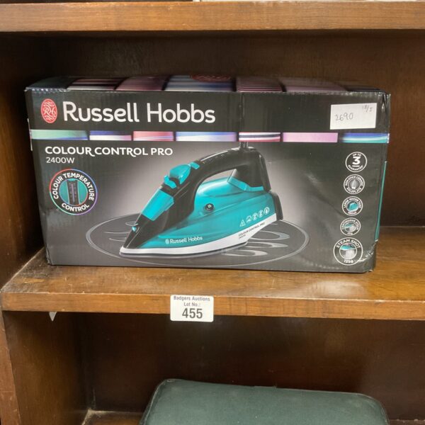 Russell Hobbs Colour Control Pro iron in used condition.