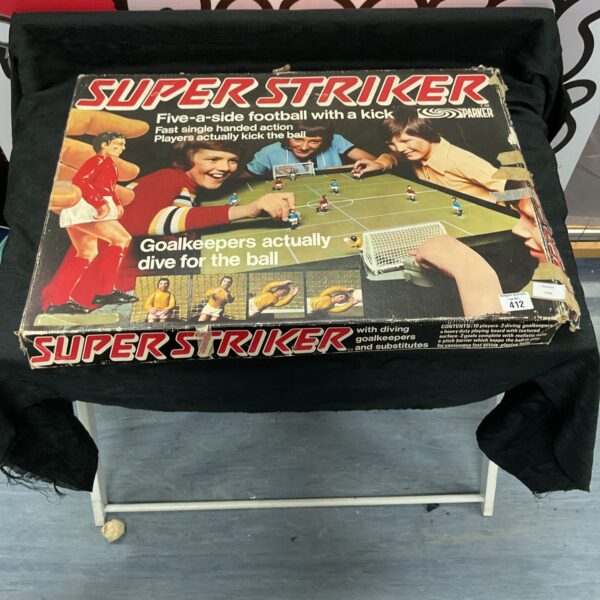 Vintage Super Striker football game by Parker from the 1970s.