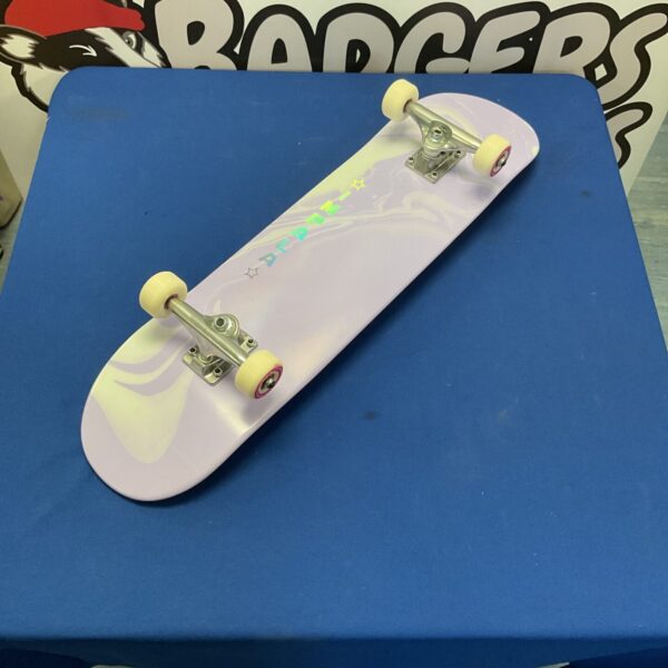 Impala Cosmos 7.75 skateboard with Tensor trucks, ready for skating.