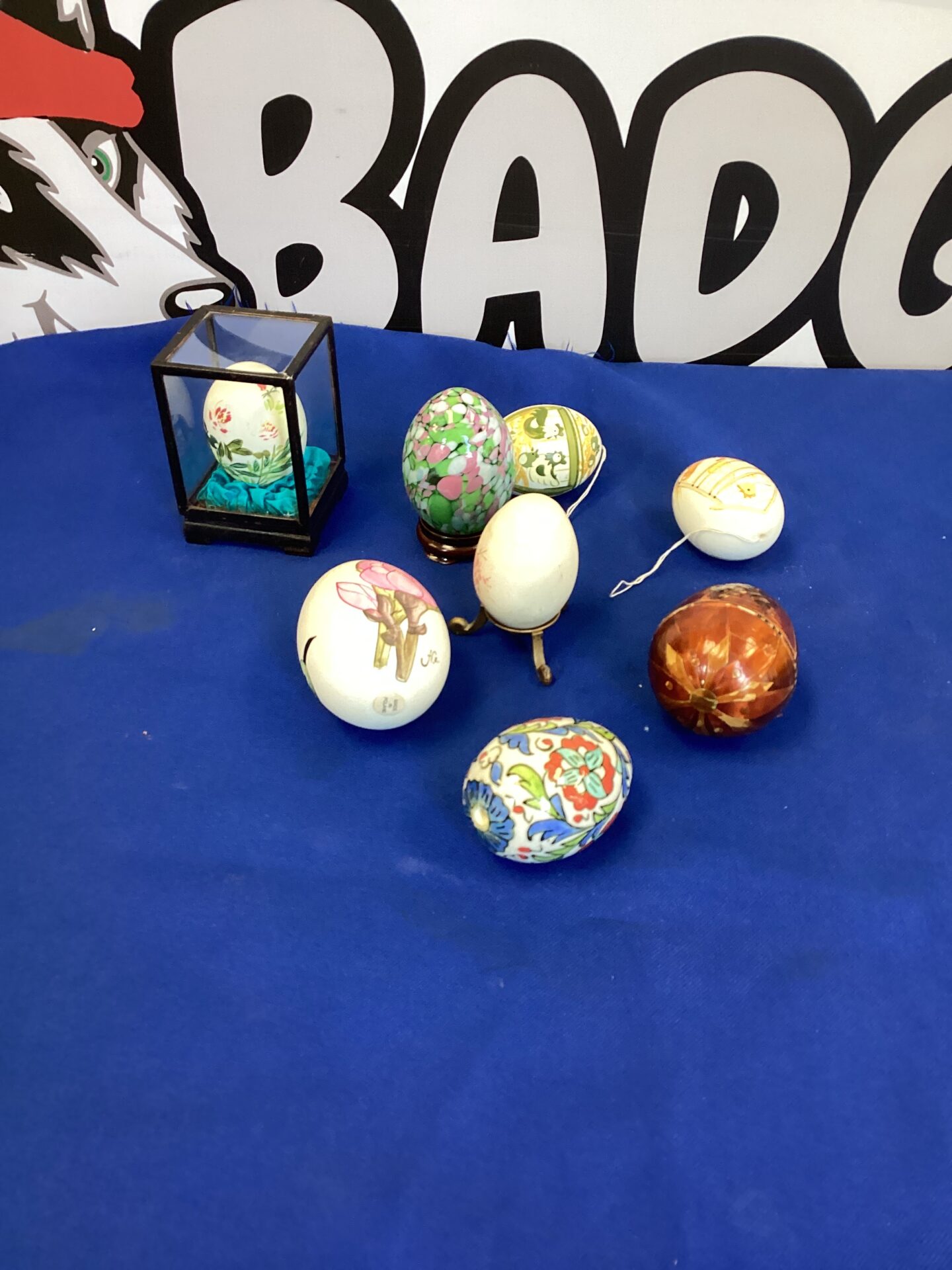 232 Selection of collectable decorative eggs