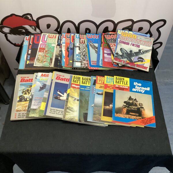 Vintage war magazines lot including Born in Battle and War Monthly.