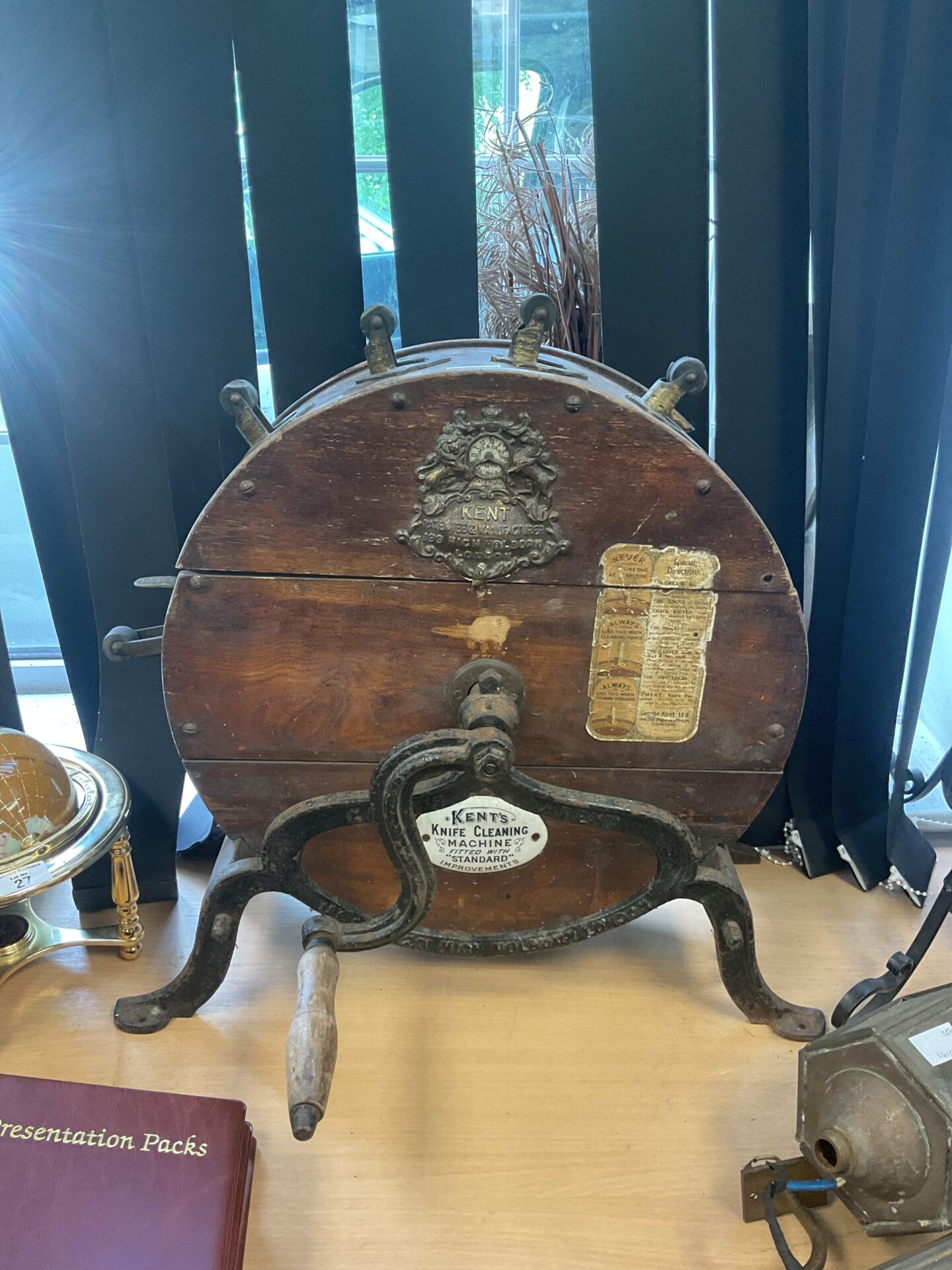029 Antique kents knife cleaning machine