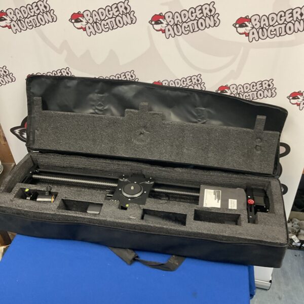 Camera gimbal kit inside a protective carrying case.