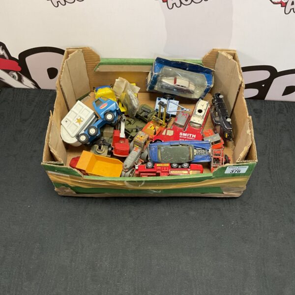 Vintage diecast model collection including Tonka and Rolls Royce.