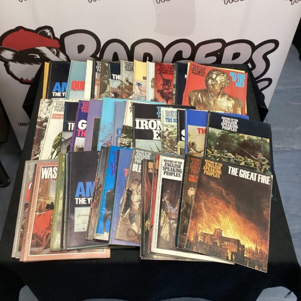 Lot of vintage magazines relating to the History of the English Speaking Peoples.