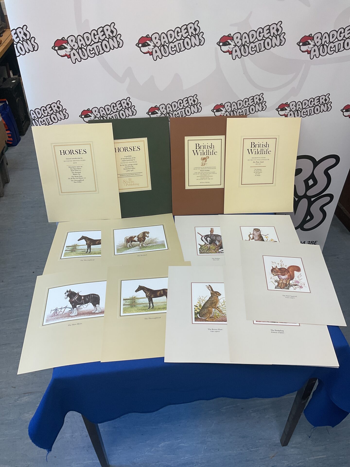 051 Two patrick oxenham horses & wildlife art portfolios