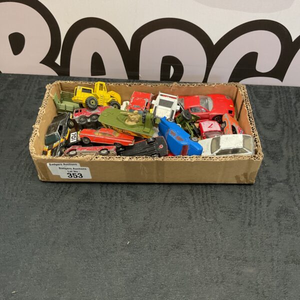 Mixed lot of vintage diecast models including Husky, Matchbox and Corgi.