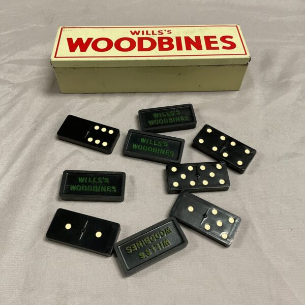 Vintage Wills Woodbine dominoes set in its original box.