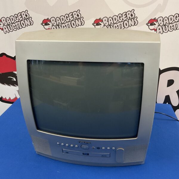 Goodmans CRT TV DVD combo unit, vintage television set.
