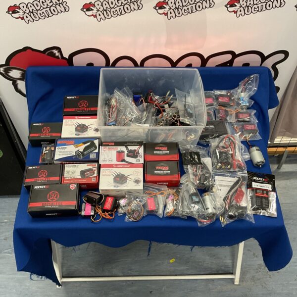 RC power systems and motors lot with Surpass Hobby and Hobbywing components.