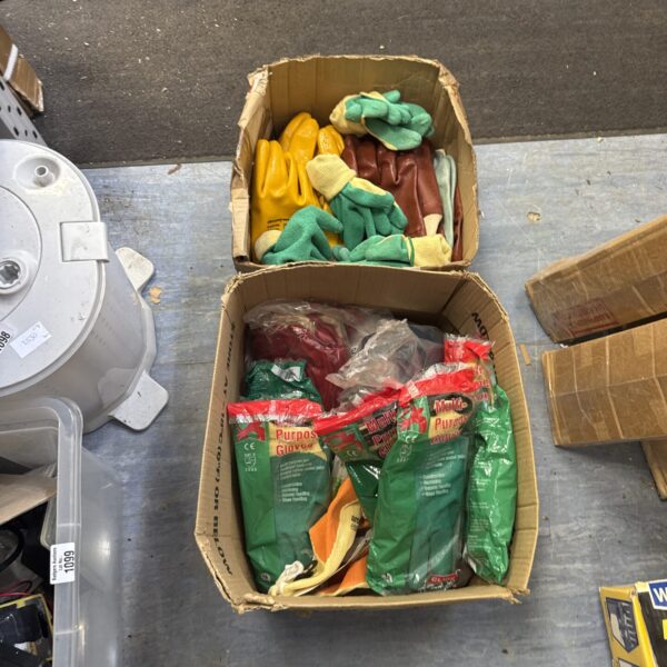 Two boxes of safety gloves - appear mostly size XL