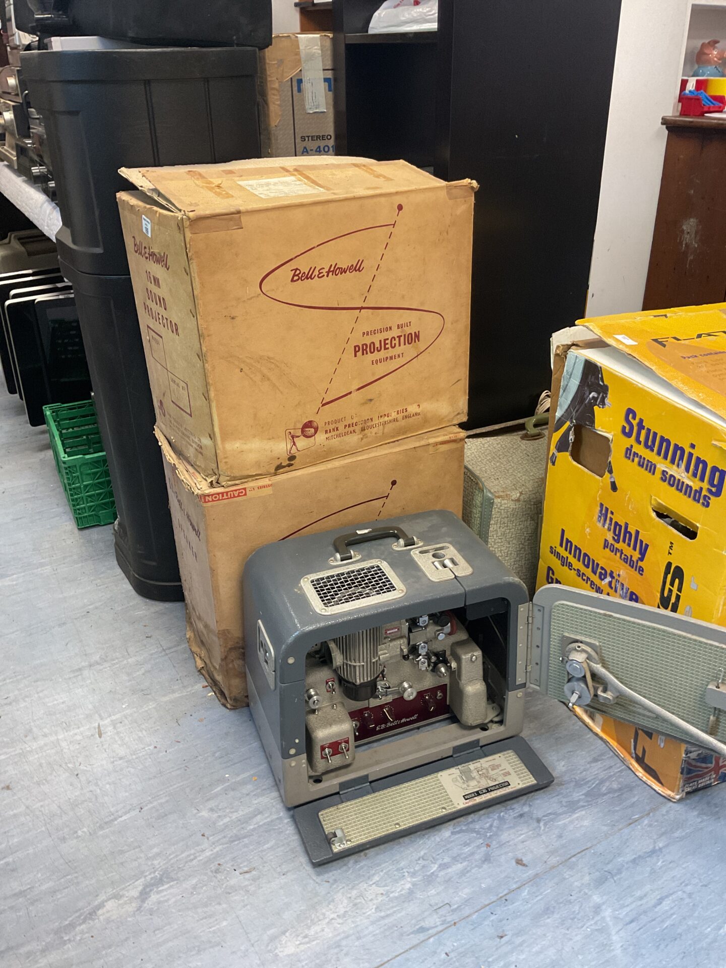 169 Bell & howell 16mm sound projector & speaker