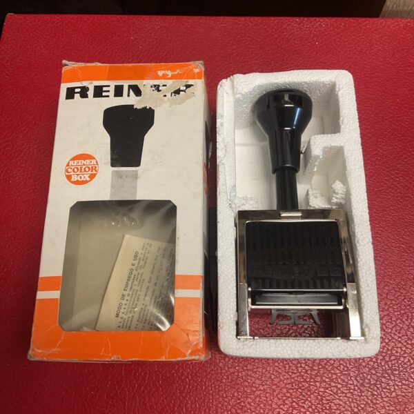 Vintage Reiner b6 mechanical stamp for numbering and marking.