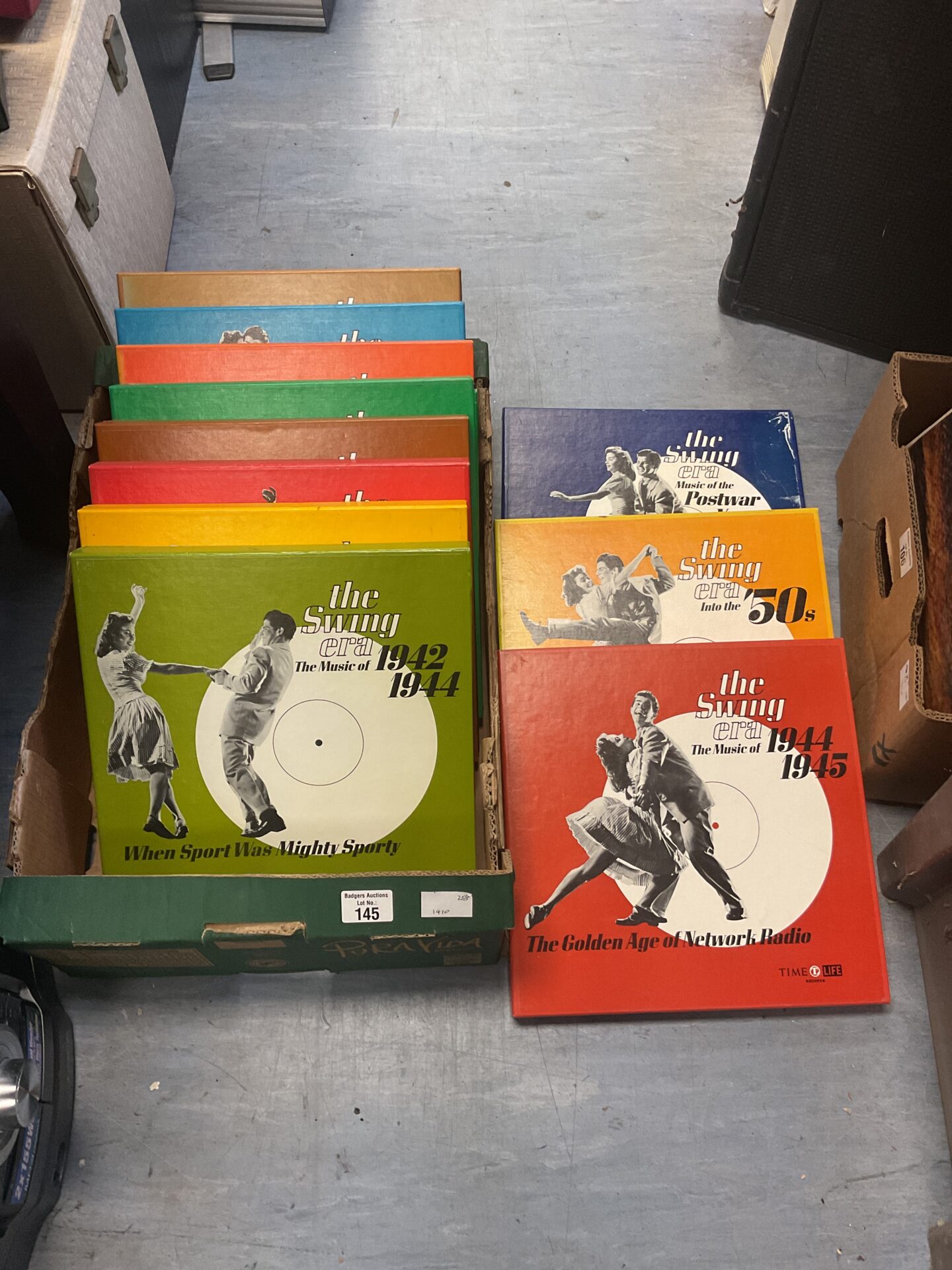 145 Collection of swing music vinyl boxsets