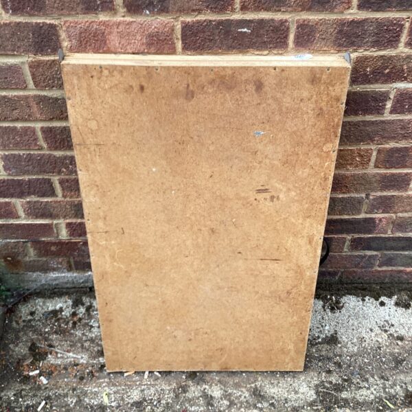 Vintage folding pasting table for crafts and DIY projects.