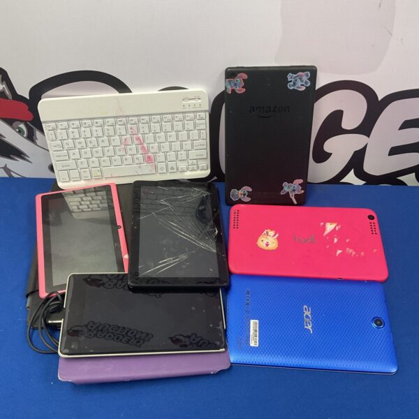 Used tablet bundle featuring Acer and Hudl devices.