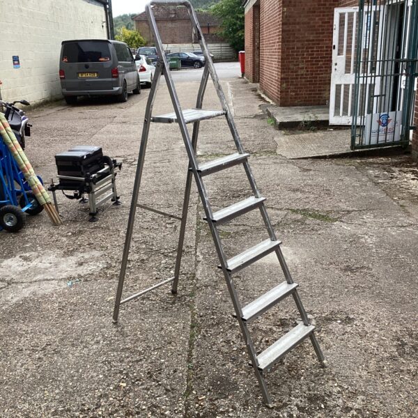 Used aluminium step ladder for home DIY and garden maintenance.