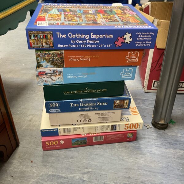 Vintage jigsaw puzzle bundle featuring artwork by Garry Walton.