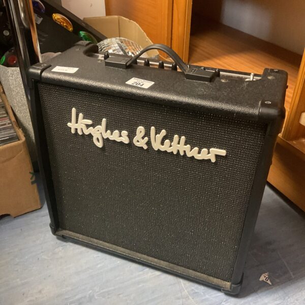 Vintage Hughes & Kettner guitar amplifier, solid-state amp for electric guitars.