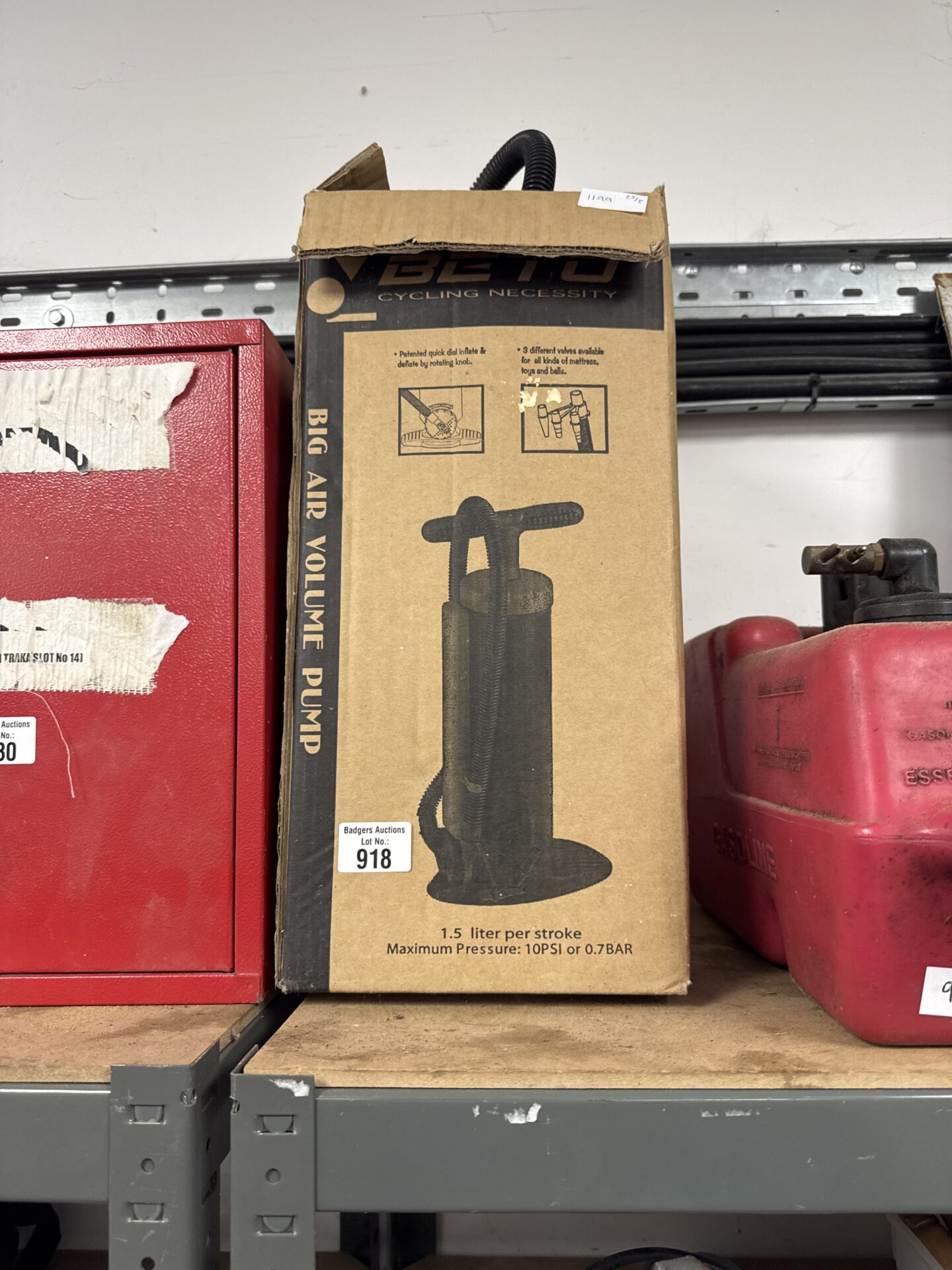 918 Beto stirrup style cycle air pump