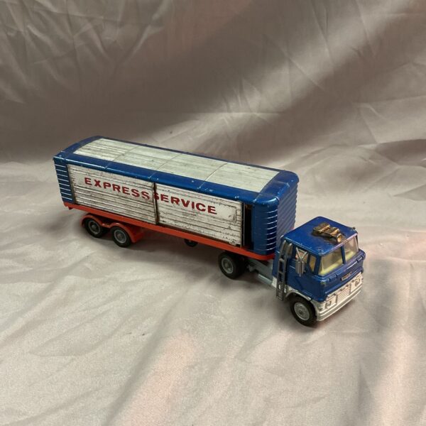 Vintage Corgi Major articulated lorry, side view.