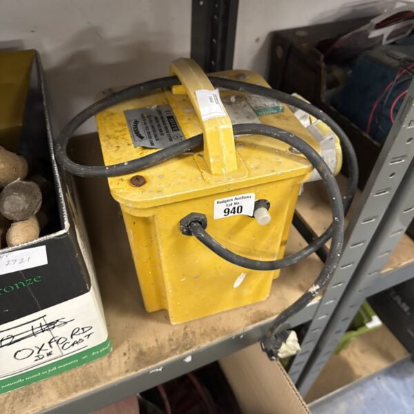 Vintage Worksafe two gang transformer block for industrial electrical use.