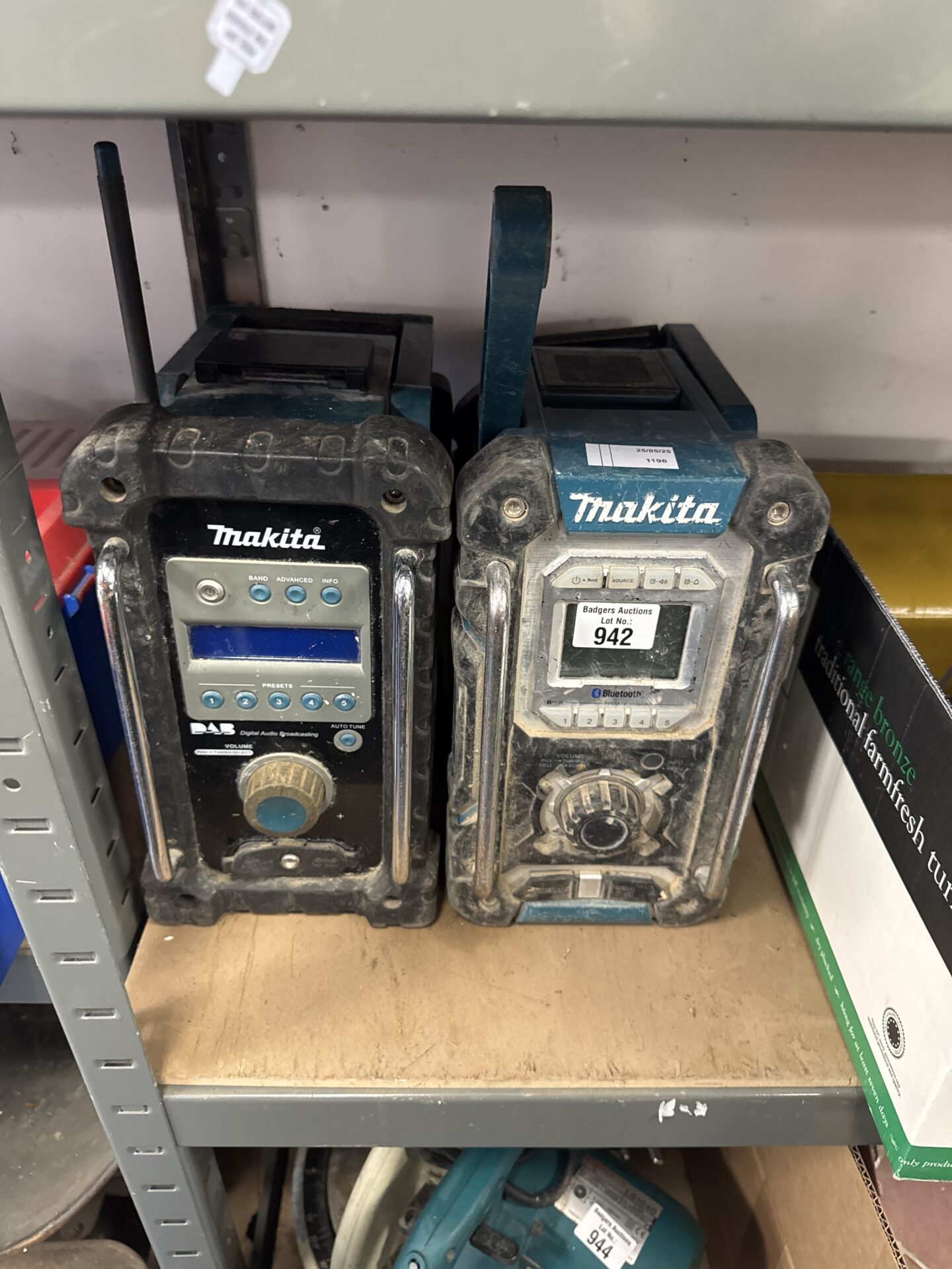 942 Two untested Makita site radios