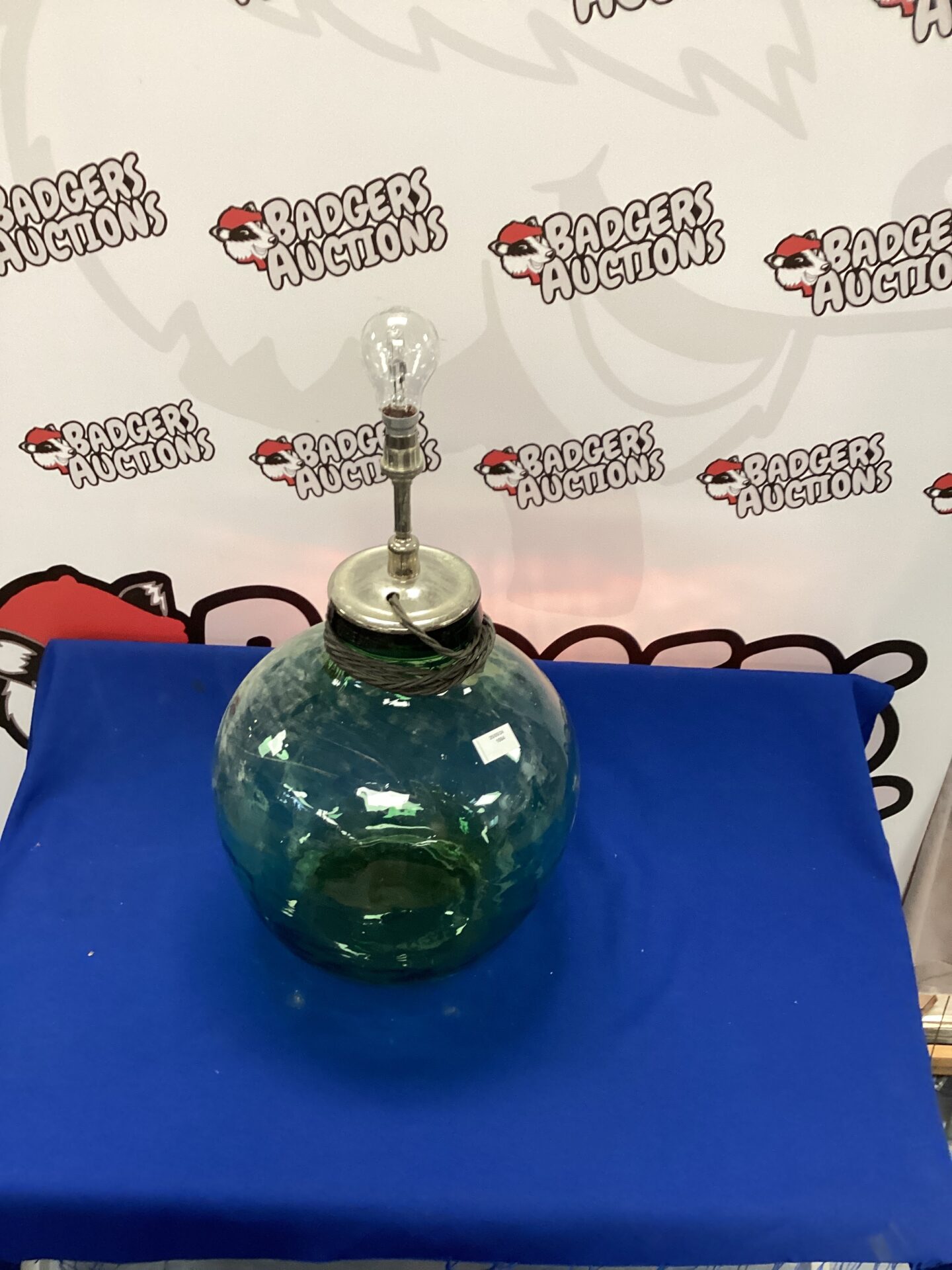 587 Large Glass Bowl Lamp