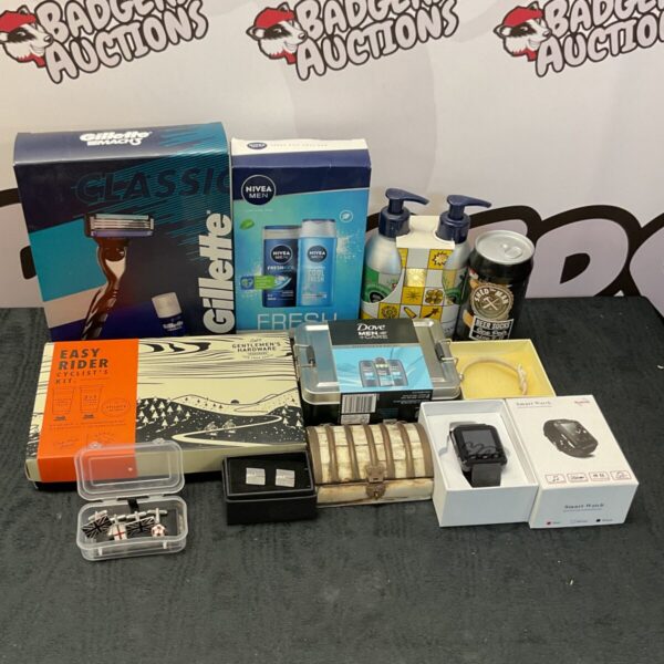Mixed lot of grooming products and a smart watch, including Gillette Mach3.