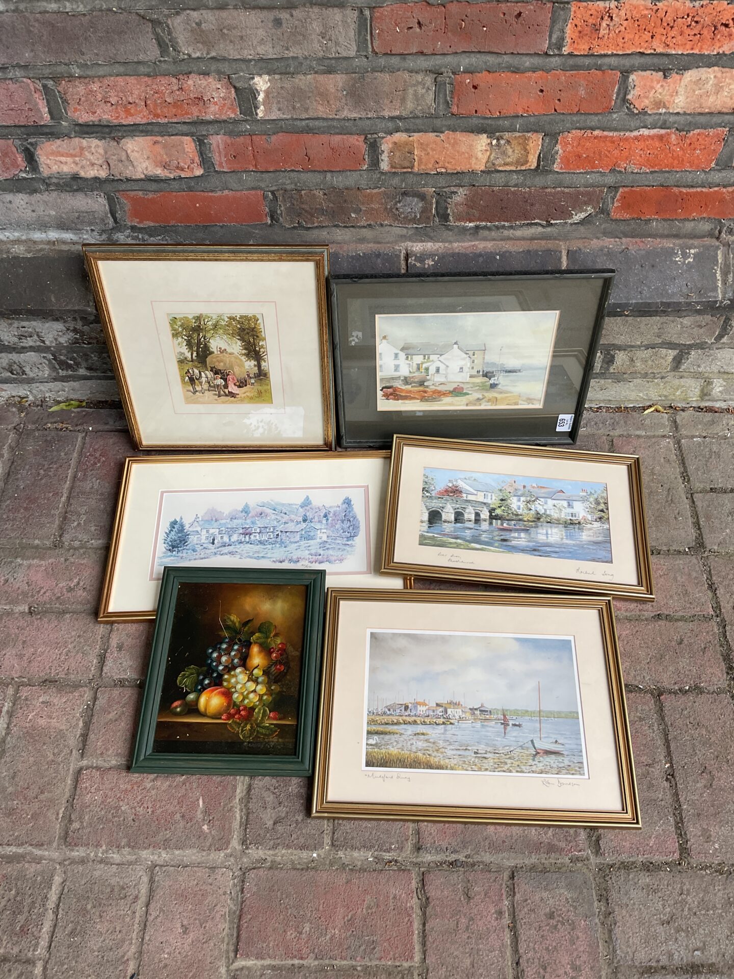 653 Collection of framed prints & original artworks including Rachael long & robin davidson