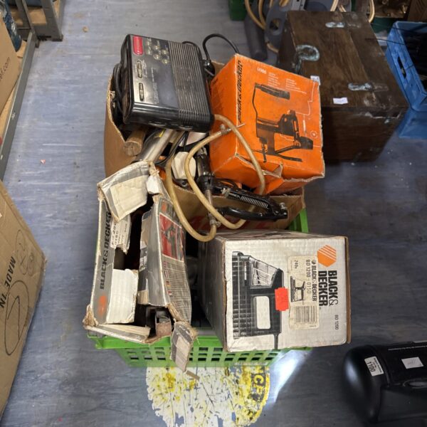 Black and Decker power tools lot with original packaging.