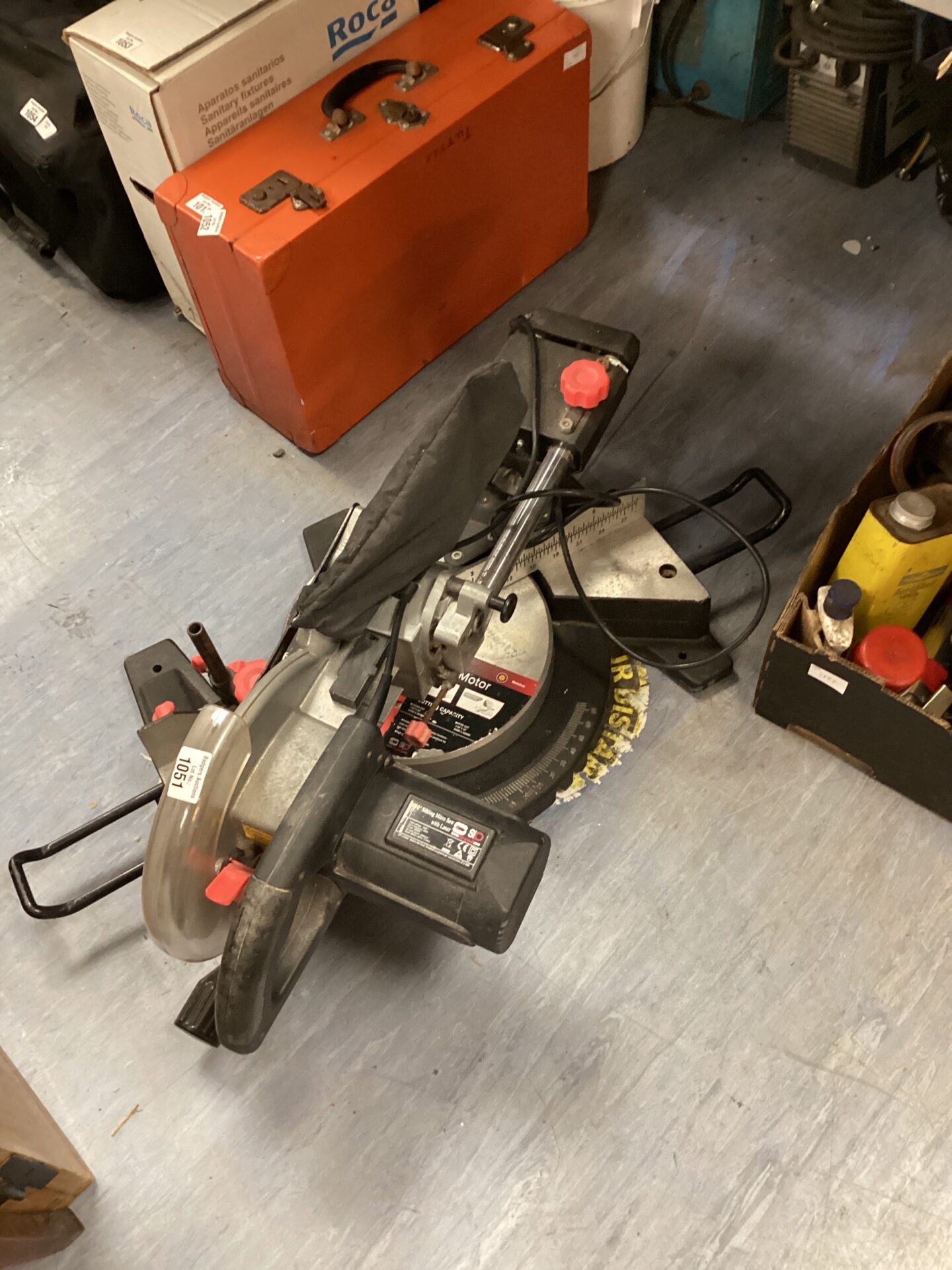 1051 SIP group 10” sliding mitre saw with laser