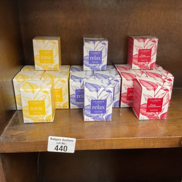 Clarins scented candles collection for home fragrance and relaxation.