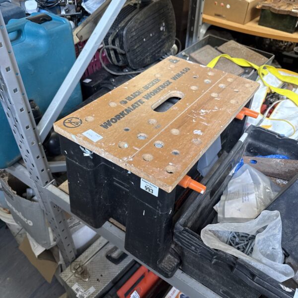 Black & Decker Workmate WM450 portable workbench for DIY projects.