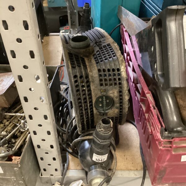 Used pond UV clarifier with visible cooling fins.