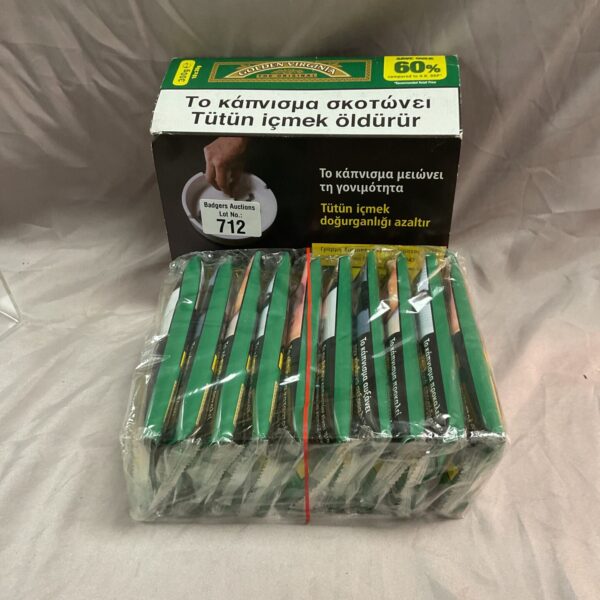 Sealed pack of Golden Virginia The Original Tobacco for collectors.