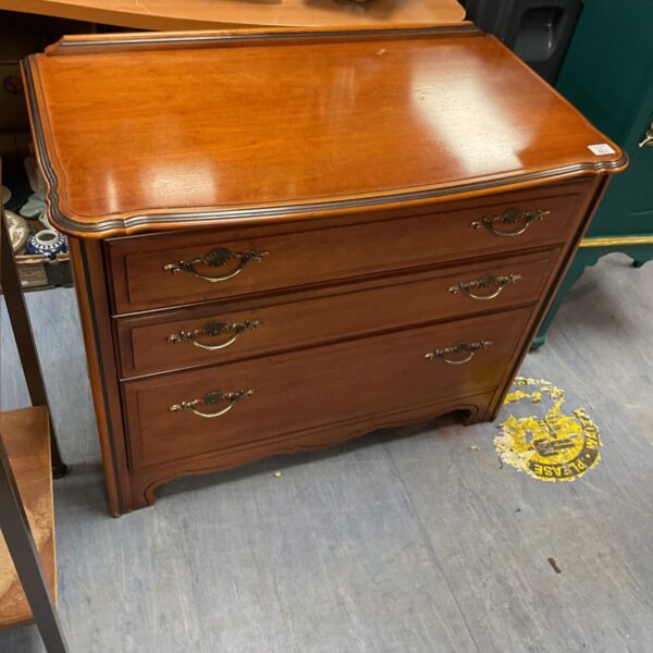 Antique Pierre Fontaine chest of drawers with brass handles.