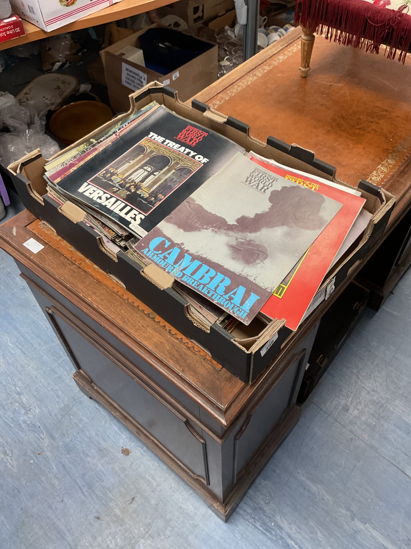 402 Tray of mixed world war one books