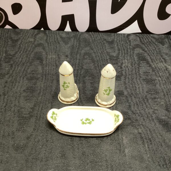 Vintage Carrigcraft salt and pepper pots with floral design.