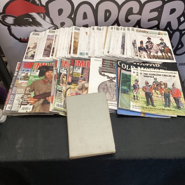 Vintage collection of Napoleonic War and cavalry magazines.