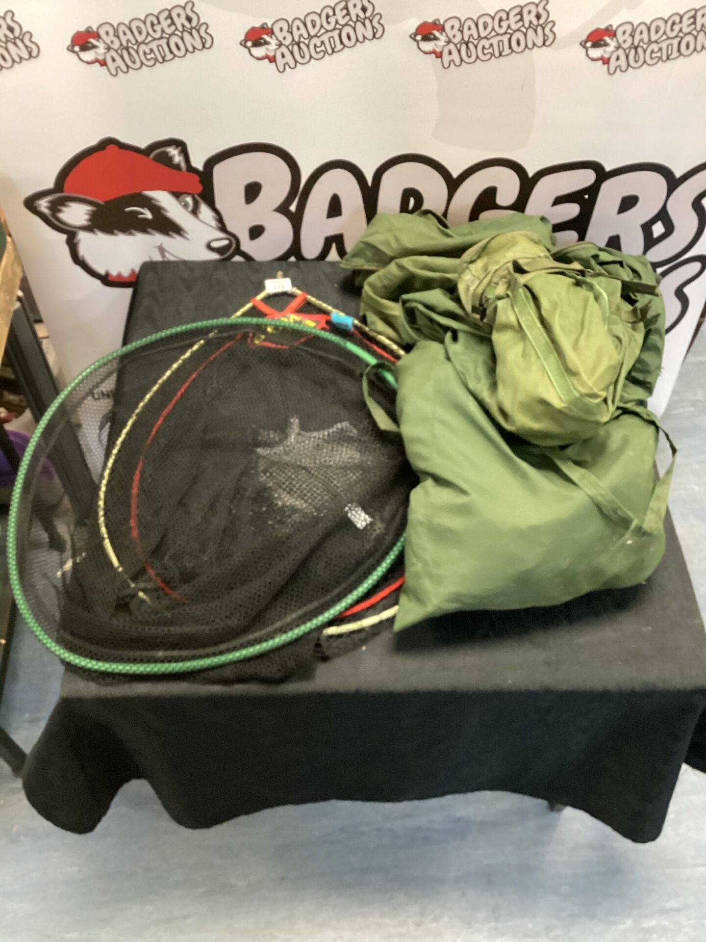 479 Unknown bivvy winter wrap with two fishing nets