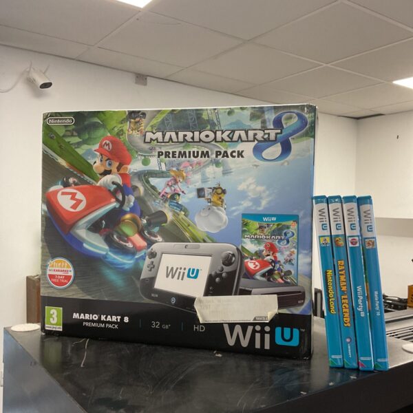 Nintendo Wii U Mario Kart 8 Premium Pack console in box.