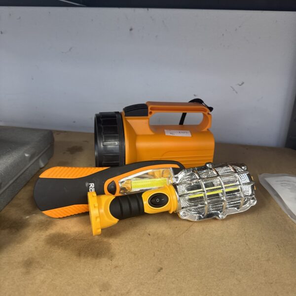 RAC torch and inspection lamp with Everbrite inspection lamp for garage use.