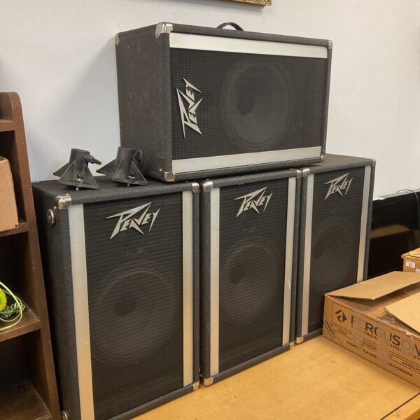 Set of four peavey 12” pa speakers