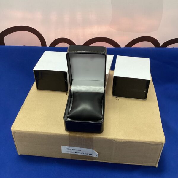 Lot of new, empty watch boxes for storage and presentation.