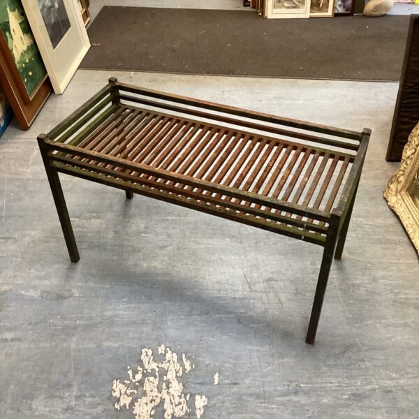 Vintage wrought iron fire grate for fireplace use.