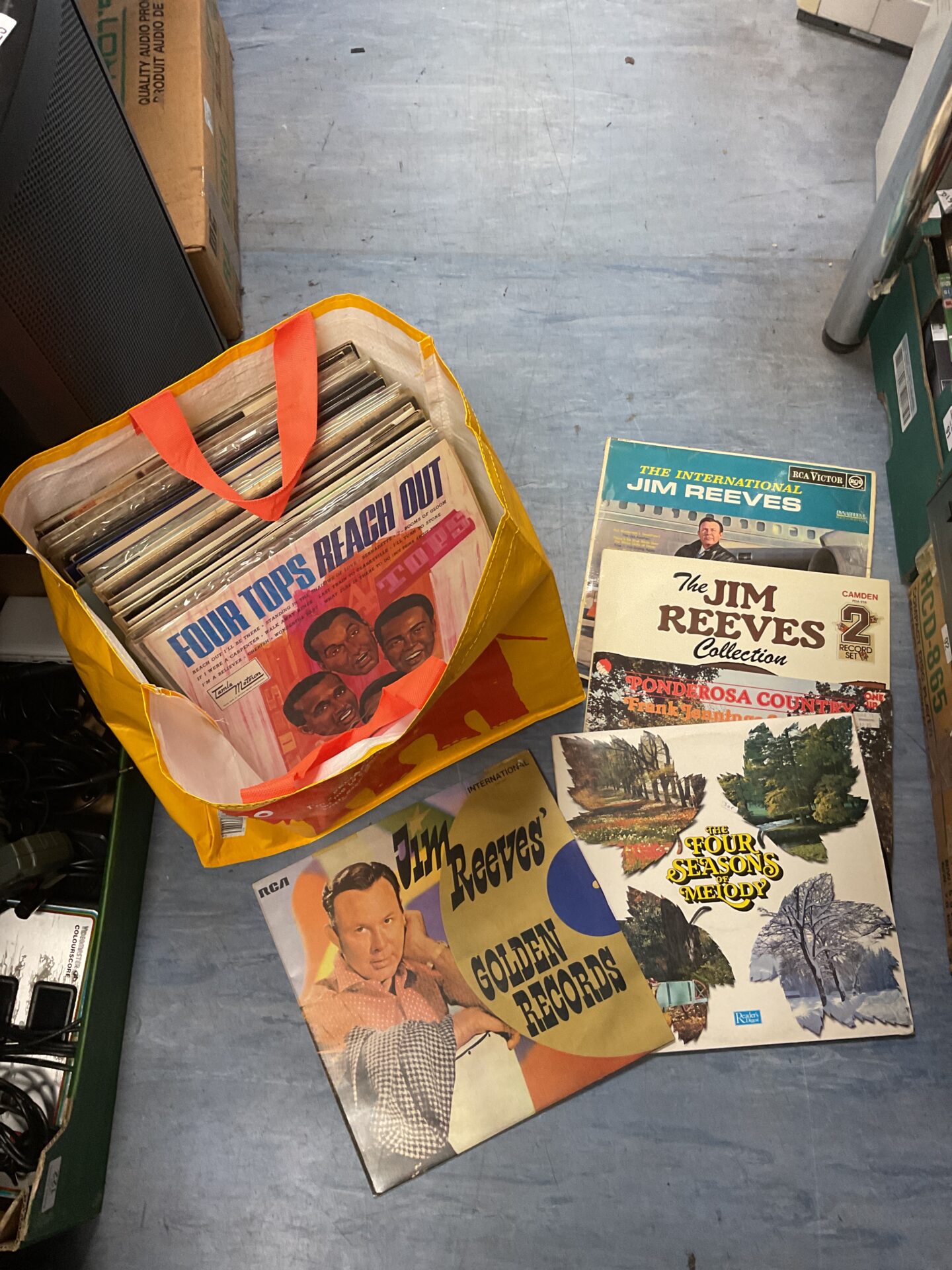 112 Box of 12” vinyl records