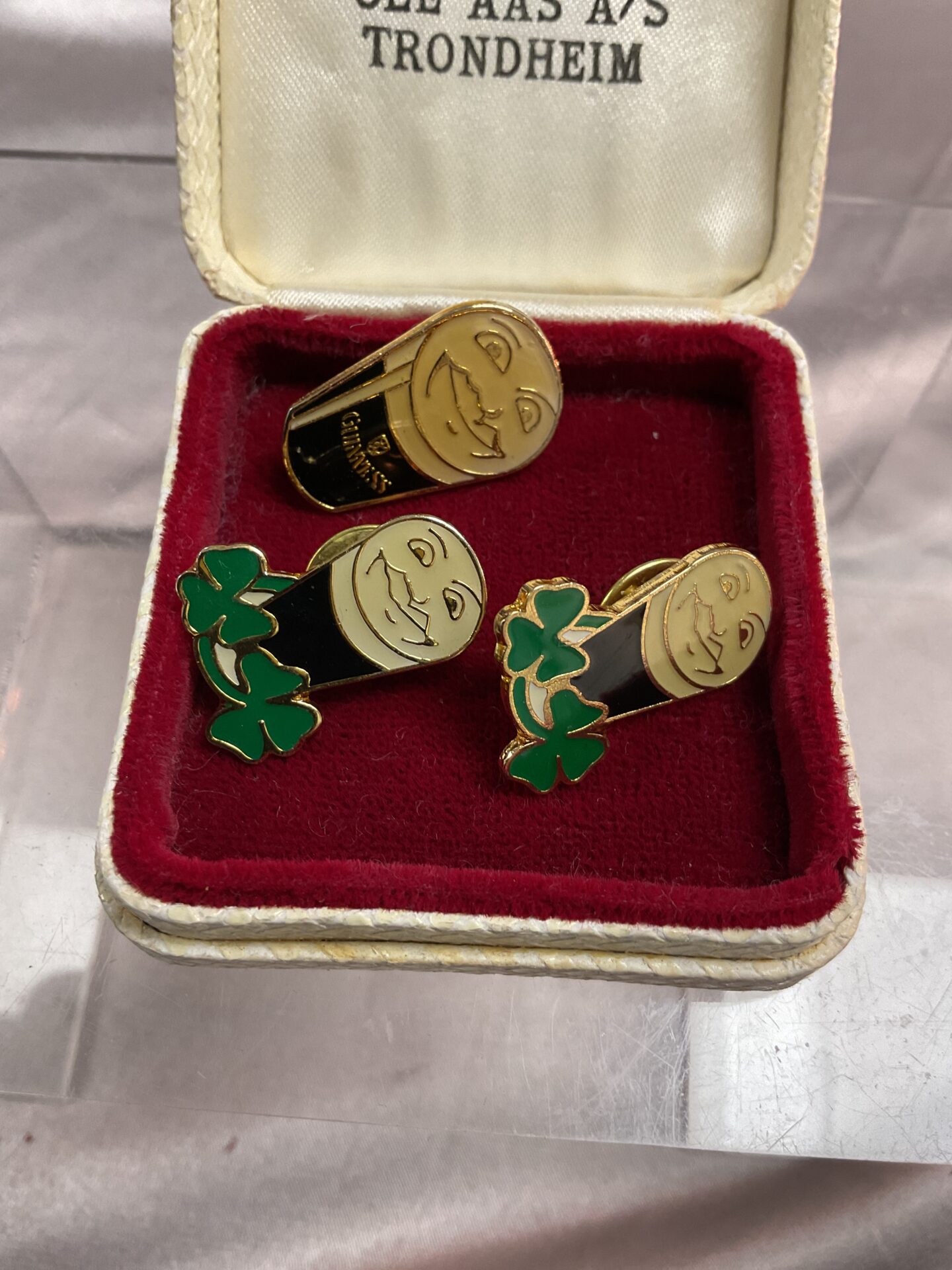 740 Three vintage Guinness advertising badges